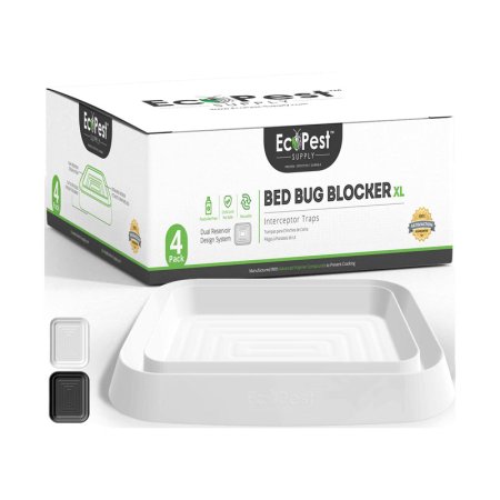  The Best Bed Bug Trap Option: ECOPEST Bed Bug Interceptors - 4 Pack