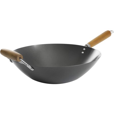  The Best Carbon Steel Woks Option: Kenmore Hammond Flat Bottom Carbon Steel Wok