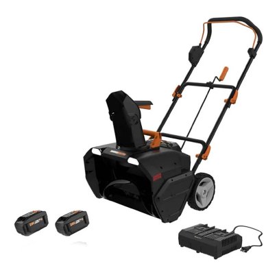 The Worx Nitro 40V Power Share 20-Inch Snow Blower on a white background