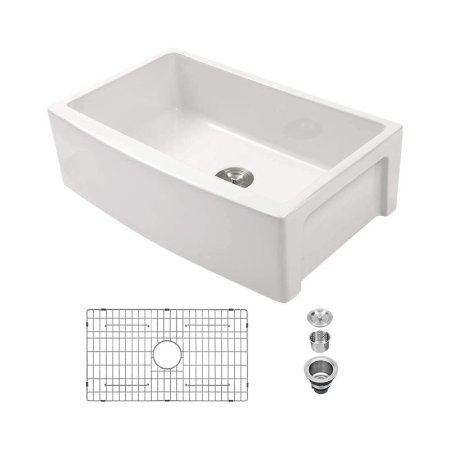  The Best Farmhouse Sink Option: Sarlai 30-Inch Fireclay Single Bowl Farmer Sink