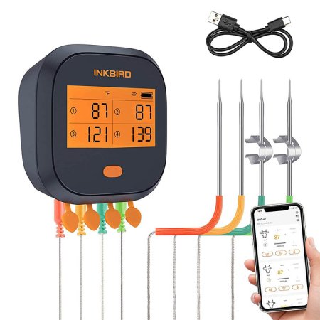  The Best Grill Thermometer Option: Inkbird WiFi Grill Meat Thermometer IBBQ-4T