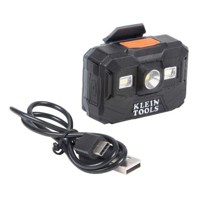 The Best Hard Hat Light Option: Klein Tools 56062 Rechargeable Headlamp & Work Light