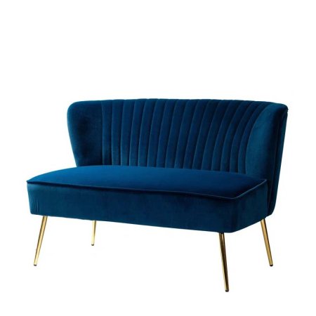  The Best Loveseat Option: Etta Avenue Euclid 47-Inch Velvet Armless Loveseat