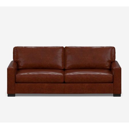  The Best Loveseat Option: Pottery Barn Turner Square Arm Leather Sofa