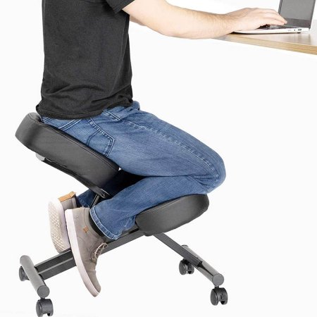  La meilleure option de chaise de bureau pour les maux de dos : la chaise ergonomique à genoux DRAGONN de VIVO