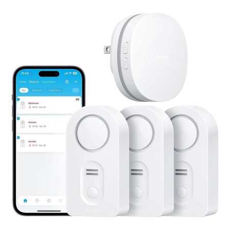  The Best Water-Leak Detector Option: Govee Wi-Fi Water Sensor Alarm + 3 Sensors