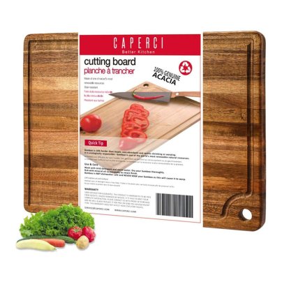 The Best Wood Cutting Board Options: Caperci Large Acacia Wood Cutting Board