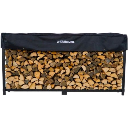  The Best Firewood Rack Option: Woodhaven Firewood Log Rack With Cover