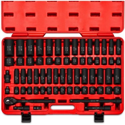 The Best Impact Sockets Options: Neiko 02448A 1/2" Drive Master Impact Socket Set, 65