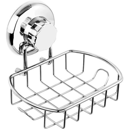  The Best Soap Dish Options: HASKO accessories Suction Soap Dish with Hooks