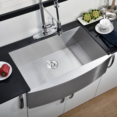 The Best Farmhouse Sink Option: Comllen Commercial 33-Inch 304 Farmhouse Sink