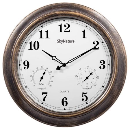  The Best Outdoor Clock Options: SkyNature Large Outdoor Clocks Thermometer Hygrometer