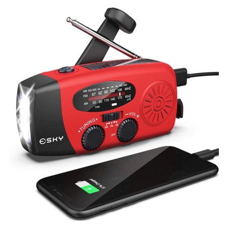  The Best Hand Crank Radio Option: Esky Portable Emergency Weather Hand Crank Radio