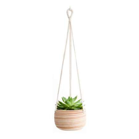  The Best Pots for Aloe Plants Option: Mkono 5-Inch Ceramic Hanging Planter with Rope Hanger