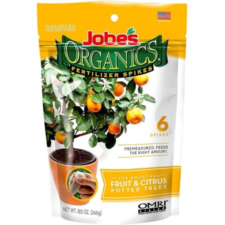  The Best Citrus Fertilizer Options: Jobe’s Organics Fruit & Citrus Fertilizer, 6 Spikes