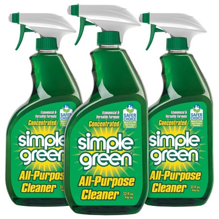  Three Simple Green All-Purpose Cleaner bottles on a white background