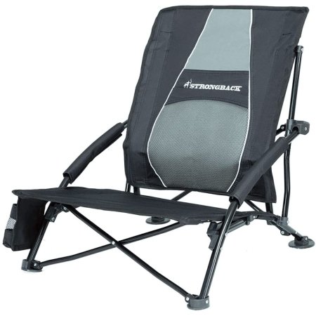  The Best Folding Chair Option: STRONGBACK Low Gravity Beach Chair