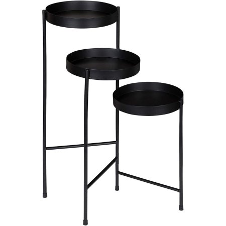  The Best Indoor Plant Stands Option: Kate and Laurel Finn Tri-Level Metal Plant Stand