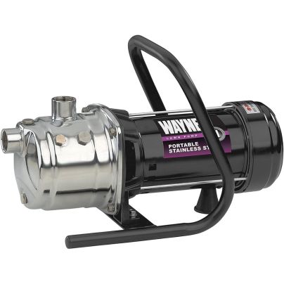 The Best Sprinkler Pump Option: WAYNE PLS100 1 HP Portable Stainless Steel