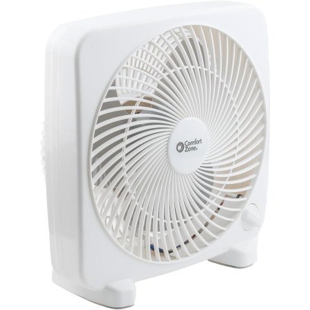  The Comfort Zone 9 3-Speed Portable Box Fan on a white background