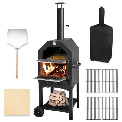 U-Max Outdoor Wood-Fired Pizza Oven Kit on a white background