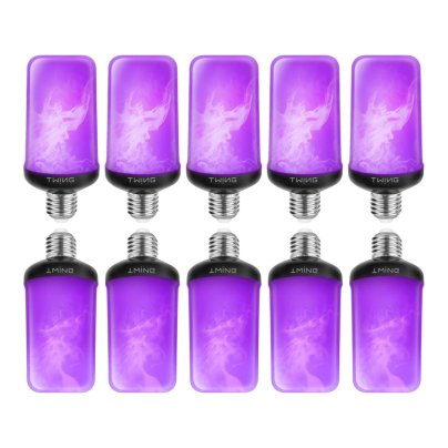 Best Flame Light Bulb Option: Dyforce LED Flame Effect Bulbs, 4 Modes, 10-Pack