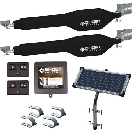  The Best Automatic Gate Opener Option: Ghost Controls Solar Heavy-Duty Dual Gate Opener Kit