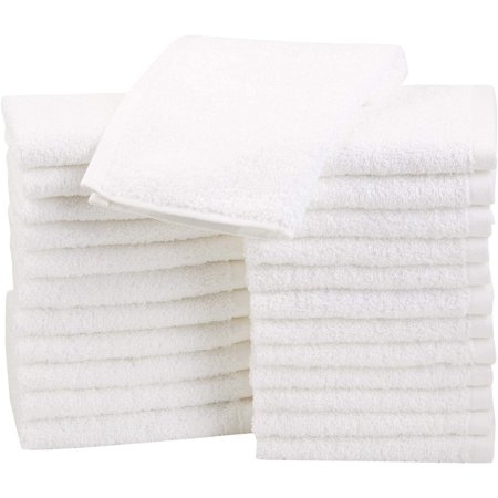  The Best Washcloth Option: Amazon Basics Fast Drying Terry Cotton Washcloths