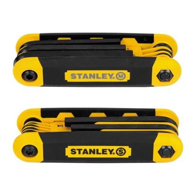 The Best Allen Wrench Set Option Stanley Folding Metric and SAE Hex Keys 2-Pack