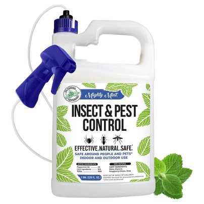 Bottle of Mighty Mint Insect & Pest Control Concentrate