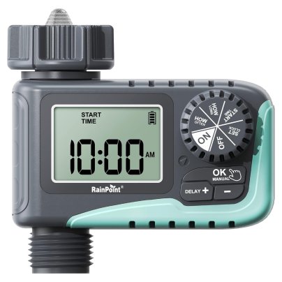 RainPoint ITV105 1-Zone Mini Digital Sprinkler Timer on a white background