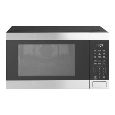 GE microwave convection oven on a white background