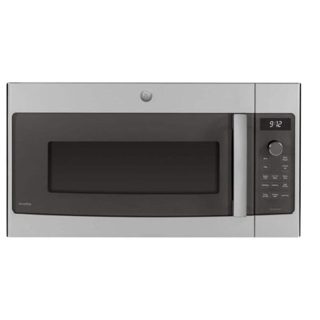  GE Profile microwave convection oven on a white background