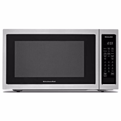 KitchenAid microwave convection oven on a white background