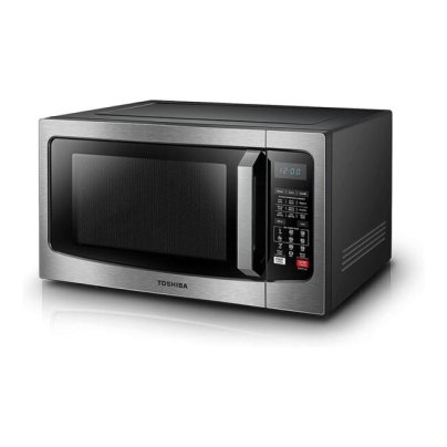 Toshiba microwave convection oven on a white background