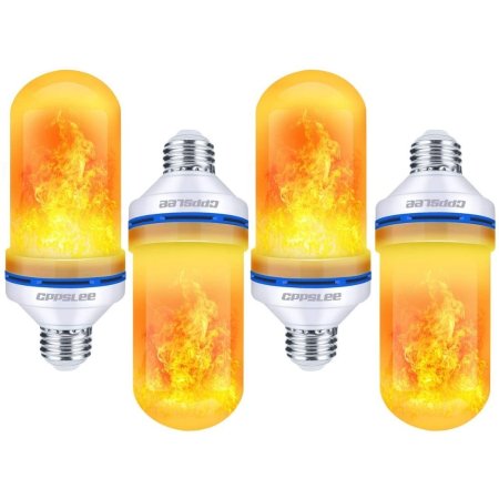  The Best Flame Light Bulb Option: CPPSLEE LED Flame Effect Light Bulb, 4 Modes