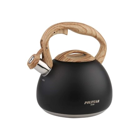  The Best Whistling Tea Kettle Option: POLIVIAR Black Ti Stovetop Tea Kettle