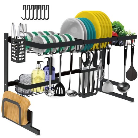  Best Over The Sink Dish Rack Options: Dish Drying Rack Over The Sink -Adjustable Large Dish Rack