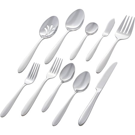  The Best Flatware Sets Option: Amazon Brand - Stone & Beam 45-Piece Flatware Set