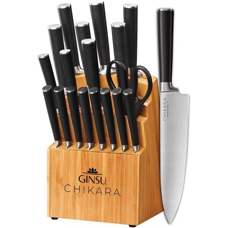  The Best Japanese Knife Set Option: Ginsu Gourmet Chikara Series Forged 19-Piece