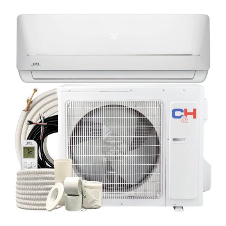  Cooper & Hunter 9,000-BTU Ductless AC/Heating System on white background