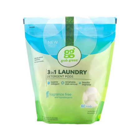  The Best Natural Laundry Detergent Option: Grab Green Natural 3 in 1 Laundry Detergent Pods