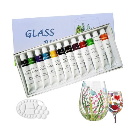  The Best Paint for Glass Option: Magicdo Stained Glass Paint with Palette,Transparent