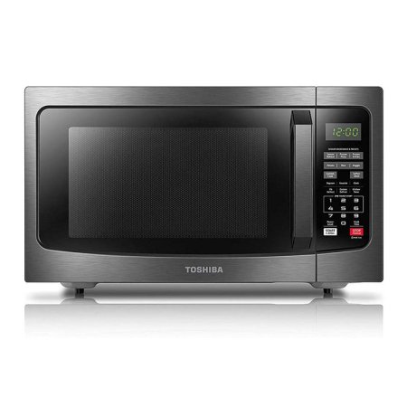  Toshiba EM131A5C-BS Microwave Oven on a white background