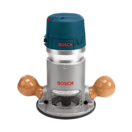  The Bosch 1617EVS 2¼ HP Electronic Fixed-Base Router on a white background.