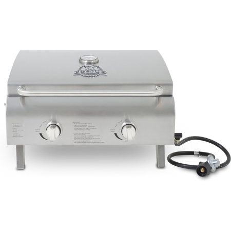  Pit Boss Grills Two-Burner Portable Gas Grill on a white background
