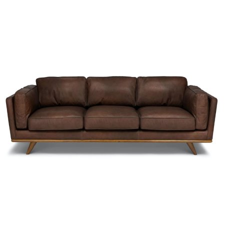  The Best Leather Sofas Option: Article Timber Charme Chocolat Sofa