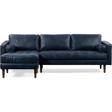  The Best Leather Sofas Option: Poly & Bark Napa Sectional Sofa