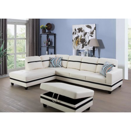  The Best Leather Sofas Option: Winston Porter Maumee Faux Leather Sofa With Ottoman