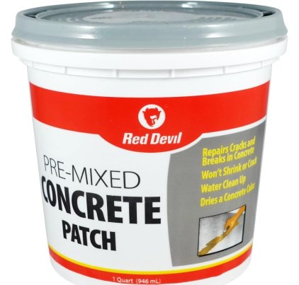 The Best Concrete Patch Option: Red Devil Premixed Concrete Patch